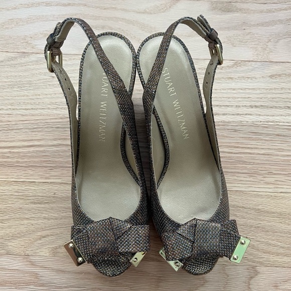 Stuart Weitzman Women’s Bodajean Cork Wedges | 7 - Picture 4 of 11